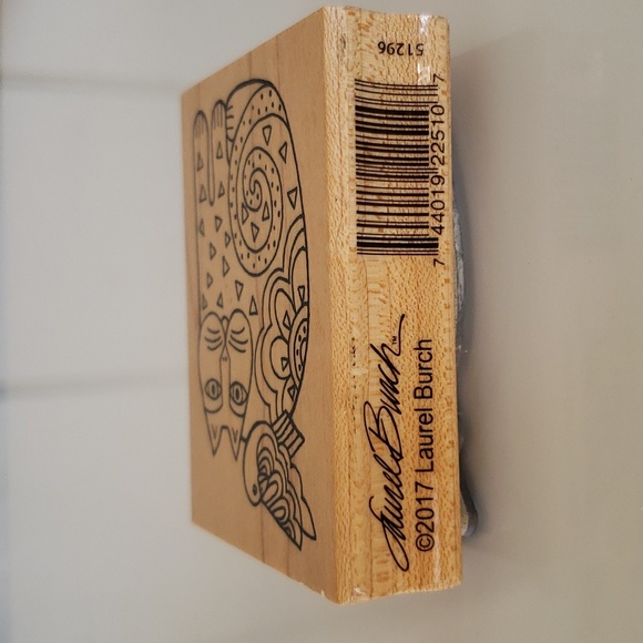 Laurel Burch Stamp 51296 Laurel Burch Cat Stamp Bird Cat - Picture 5 of 9